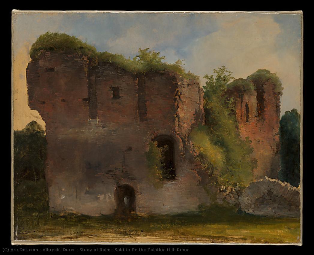 Study Of Ruins, Said To Be The Palatine Hill, Rome — Albrecht Dürer