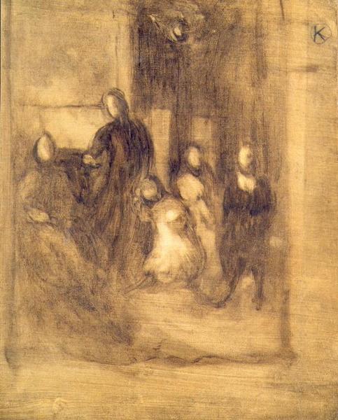 Famille Chausson En Grisaille — Eugène Anatole Carrière