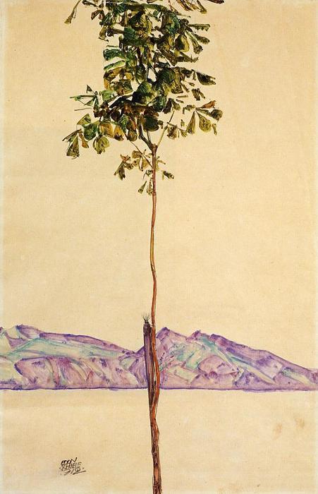 Árbol Pequeño (castaño En El Lago De Constanza) — Egon Schiele