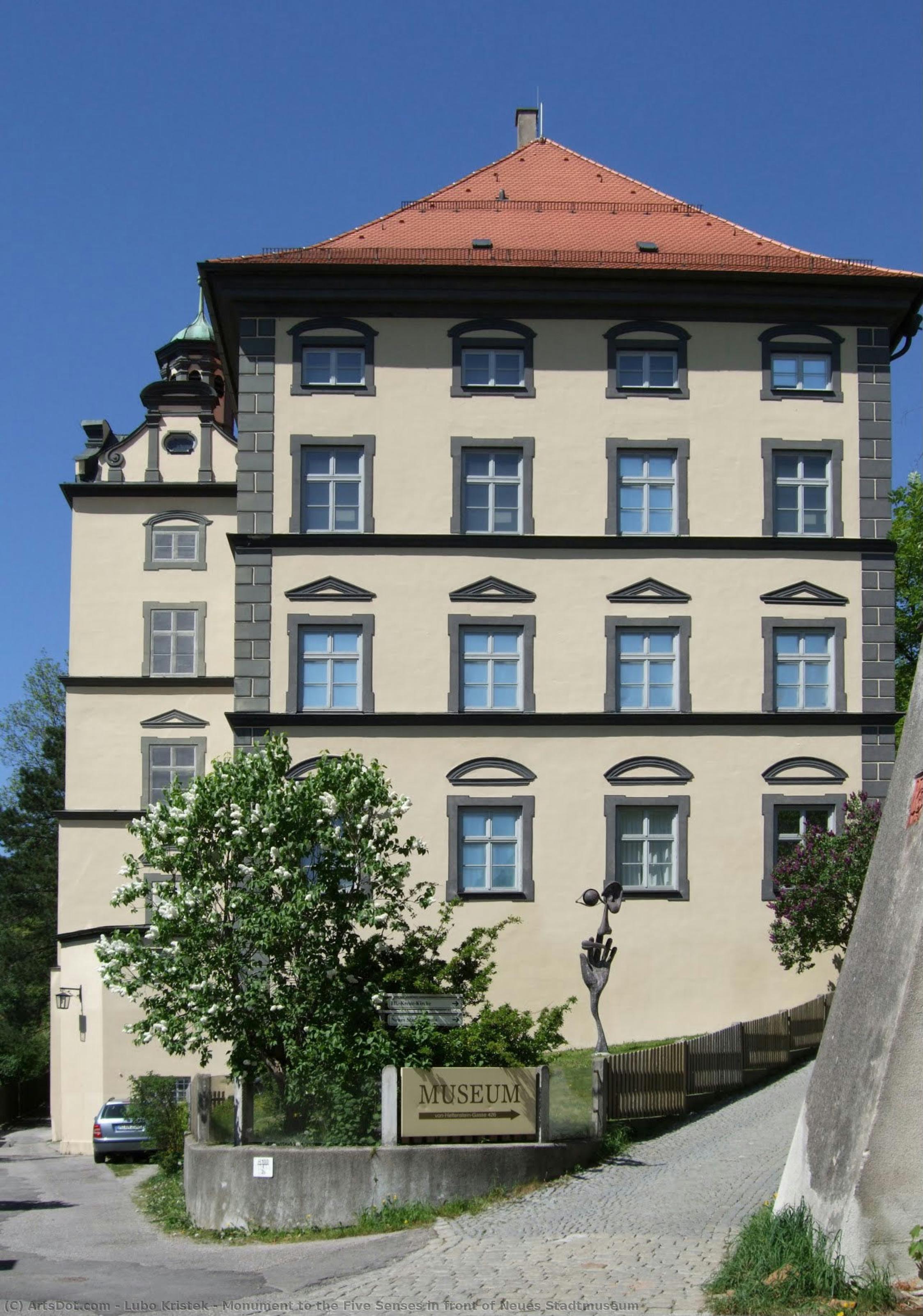 Monument To The Five Senses In Front Of Neues Stadtmuseum — Lubo Kristek