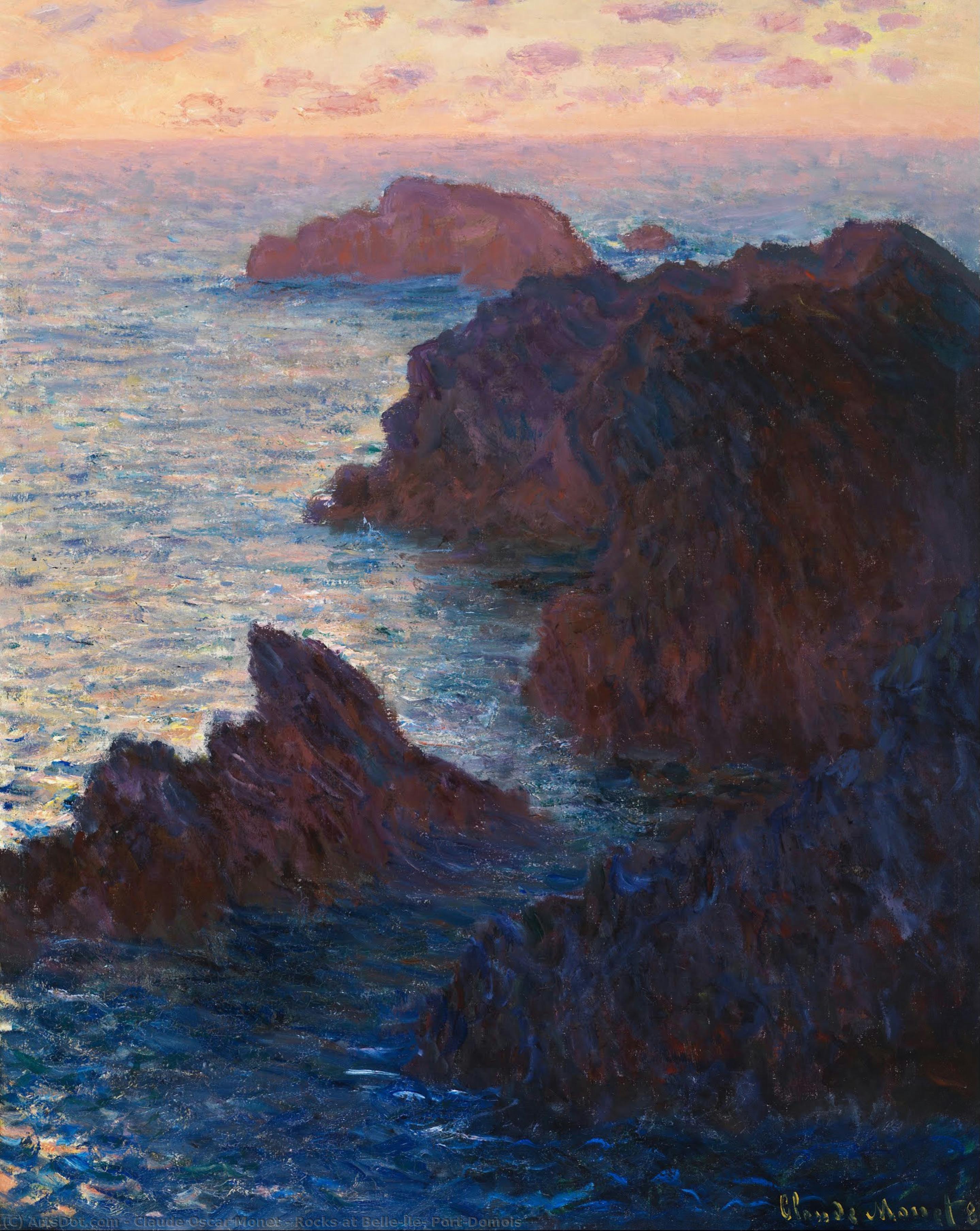 Felsen Bei Belle-île, Port-domois — Claude Monet