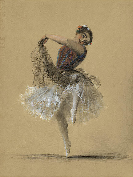 Dancer Pepita Da Oliva — Adolph Von Menzel