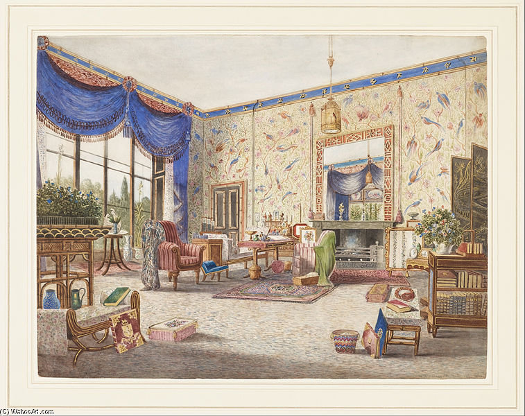 The Drawing Room At Middleton Park — William Alfred Delamotte
