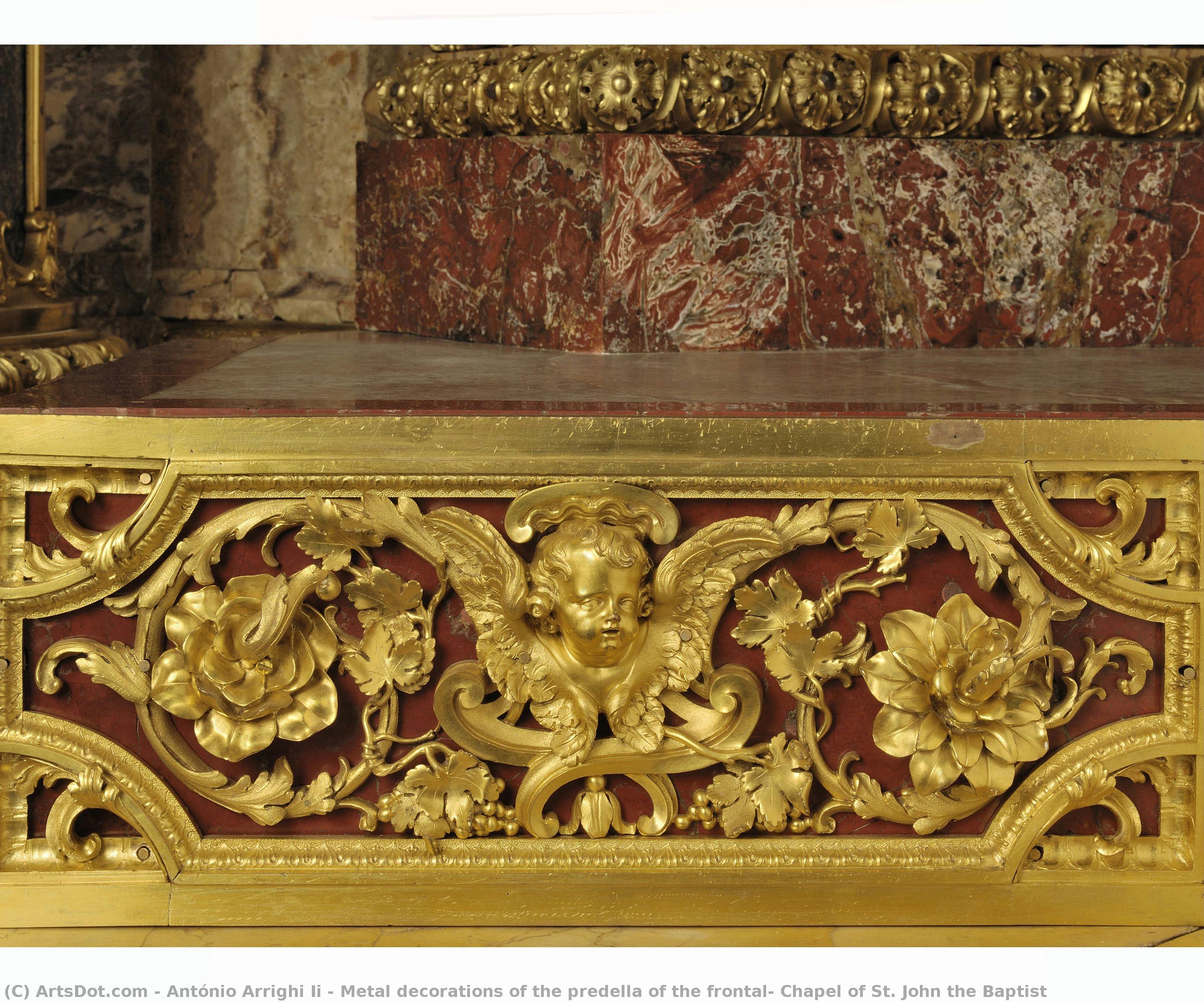 Metal Decorations Of The Predella Of The Frontal, Chapel Of St. John The Baptist — António Arrighi Ii