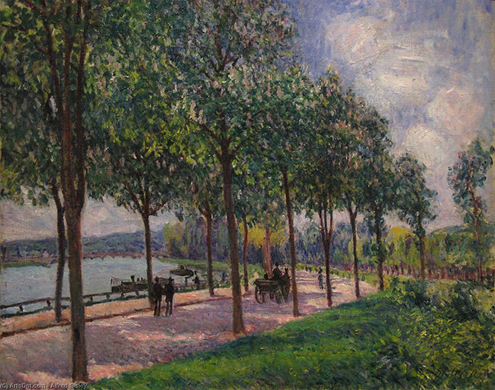 Alley Of Chestnut Trees — Alfred Sisley