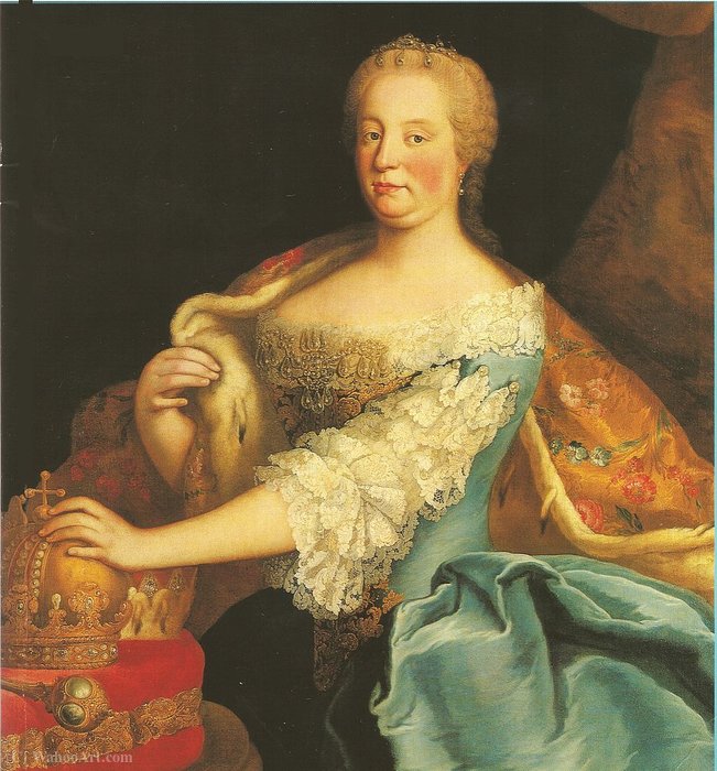 Empress Maria Theresa As Queen Of Hungary. — Martin Van Meytens