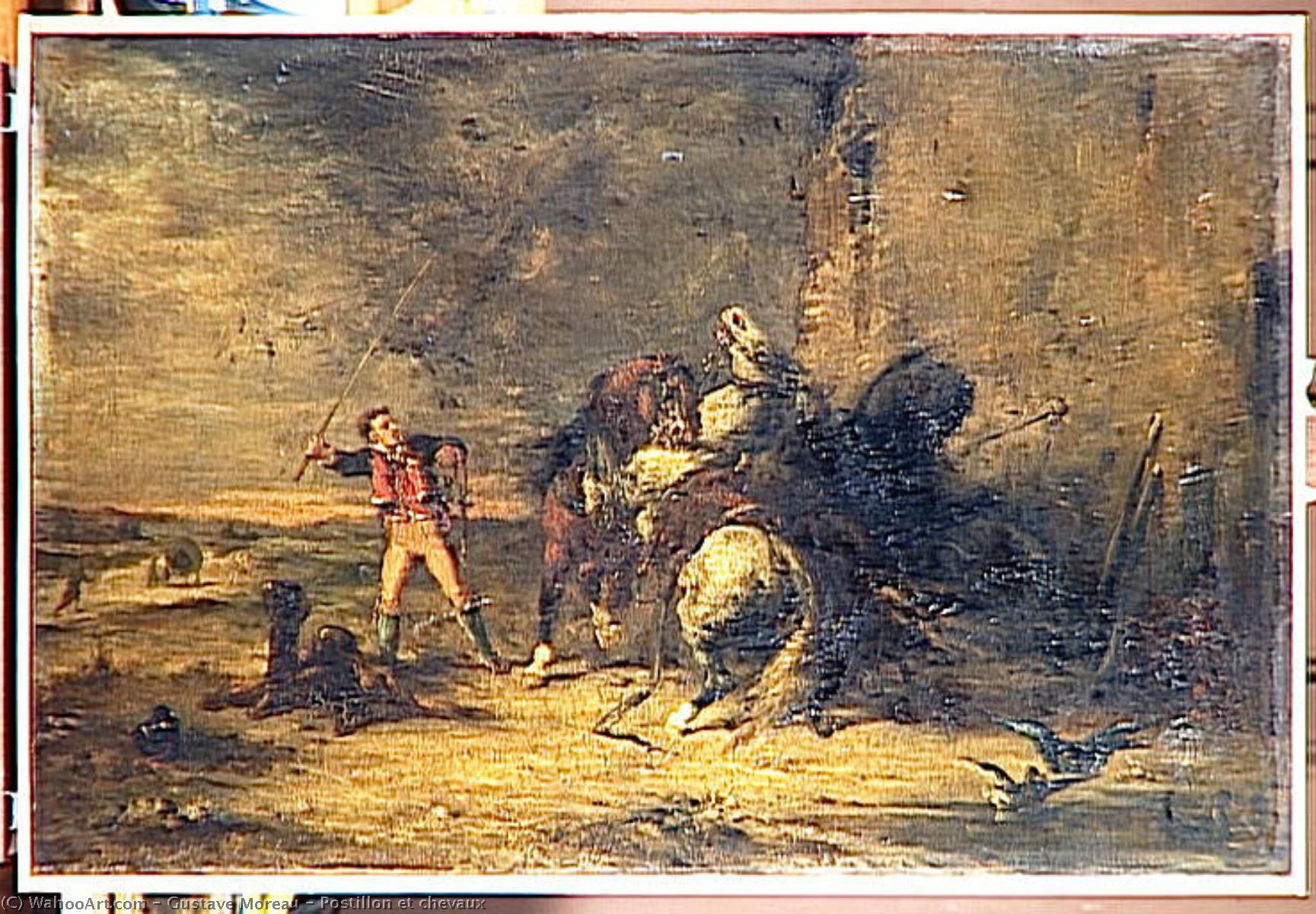 Postillon Et Chevaux — Gustave Moreau