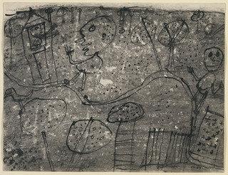 The Visitors Welcomed — Jean Philippe Arthur Dubuffet
