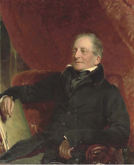 Portrait Of An Artist, Seated Three-quarter-length, In A Black Coat, Holding A Pen And Folio — Sir Francis Grant