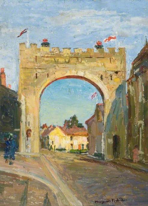 Coronation Arch From Falconer Road, Bushey, 1953 — Lucy Marguerite Frobisher