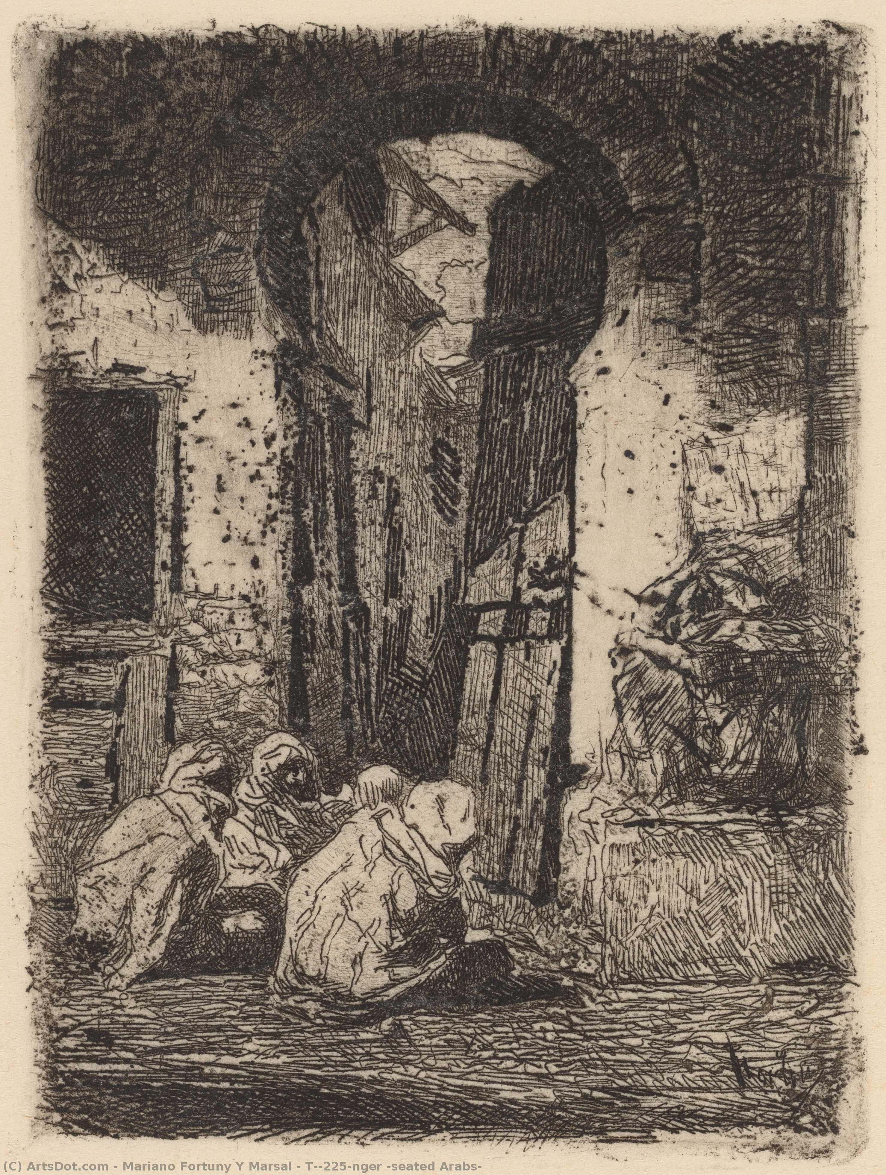 Tánger (seated Arabs) — Mariano Fortuny Y Marsal