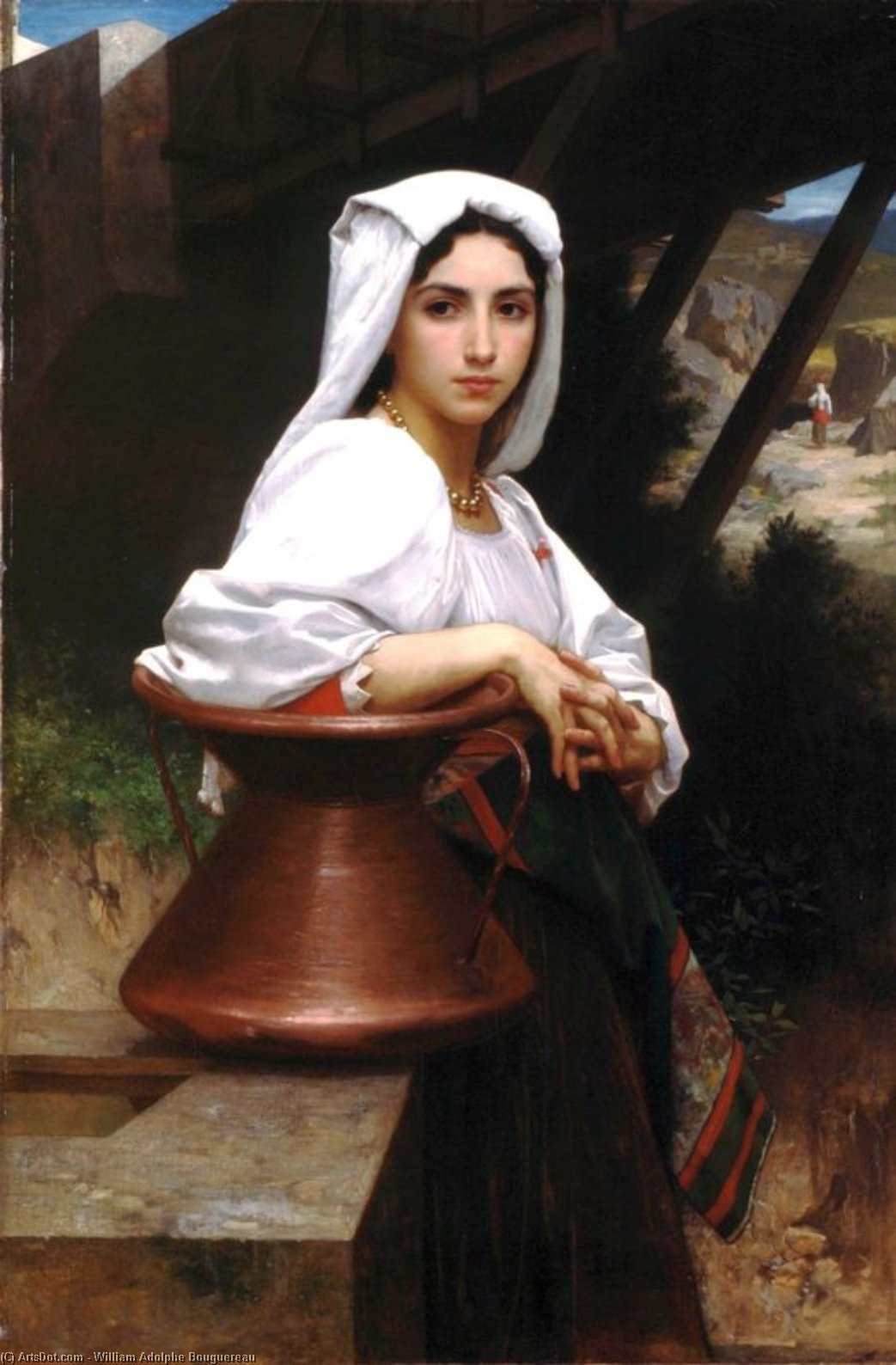 Italian Drawing Of Young Leau — William-adolphe Bouguereau