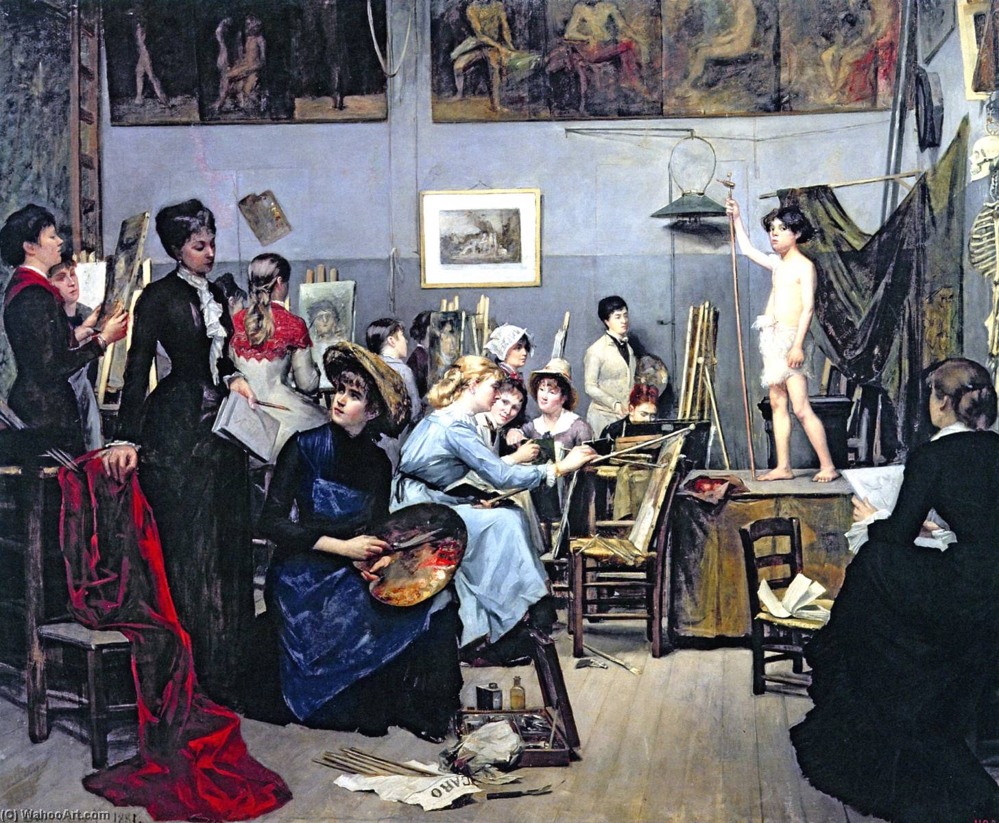 In The Studio — Marie Bashkirtseff