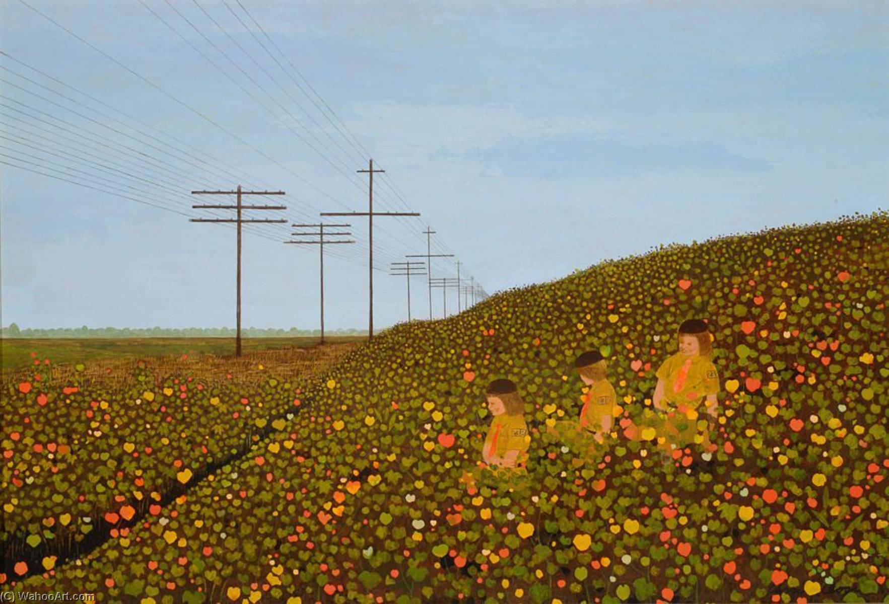 Brownies Resting From Their Endeavors — Carroll Cloar