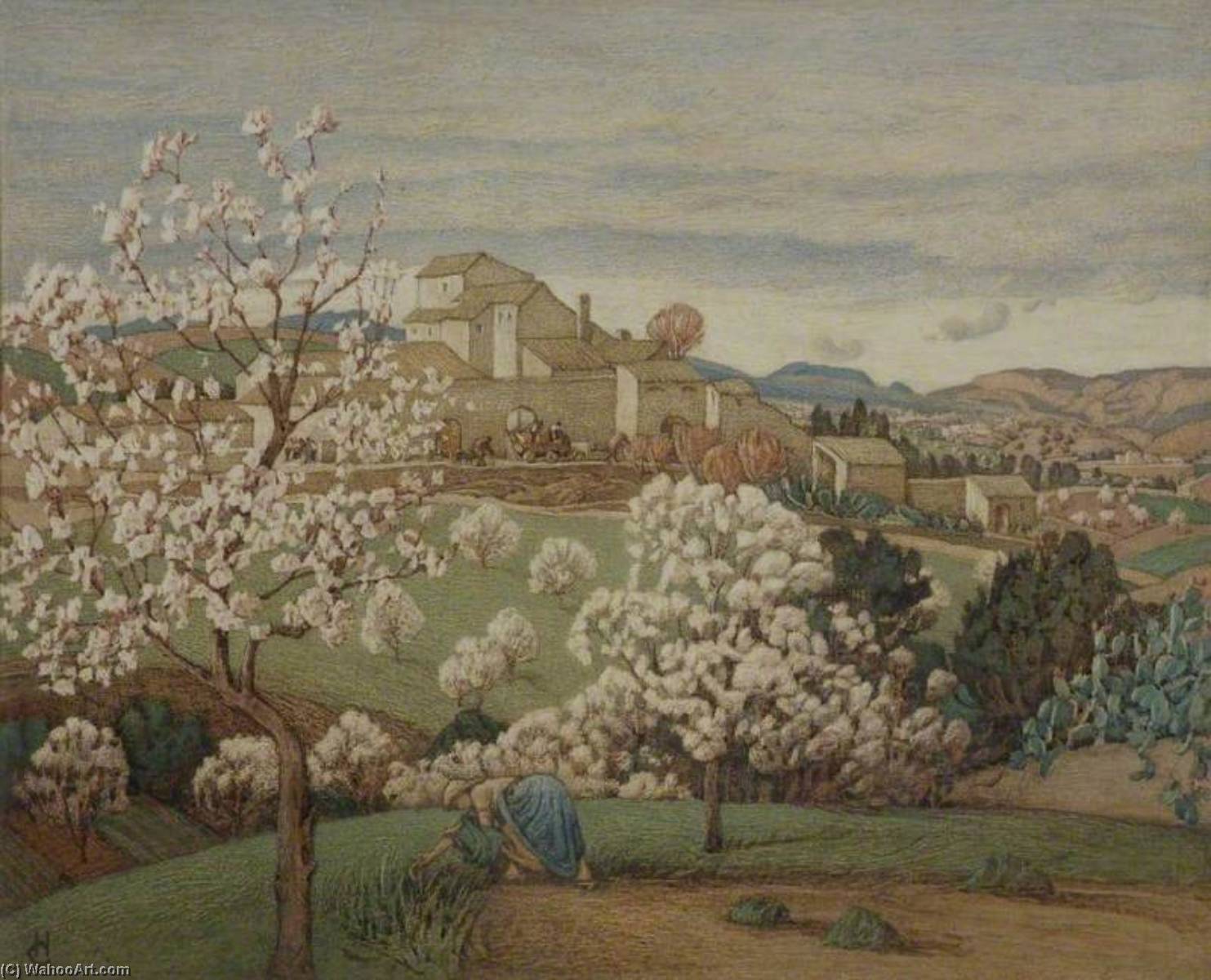 Almond Blossom, Majorca — Helen Lavinia Cochrane