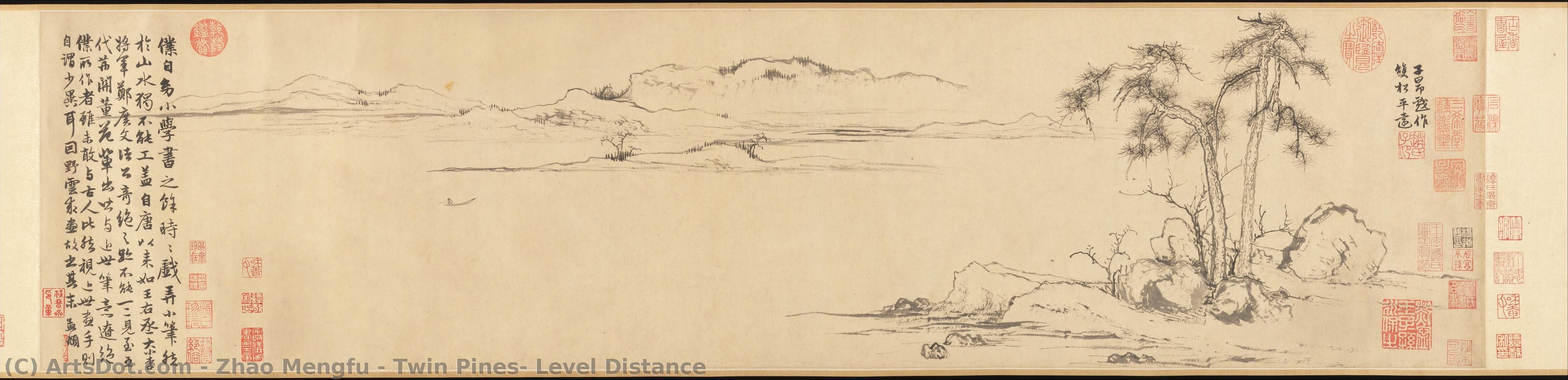 Twin Pines, Level Distance — Zhao Mengfu