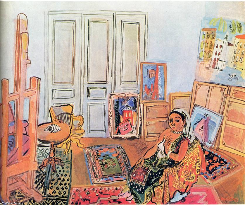 Indian Model In The Studio At L'impasse Guelman — Raoul Dufy