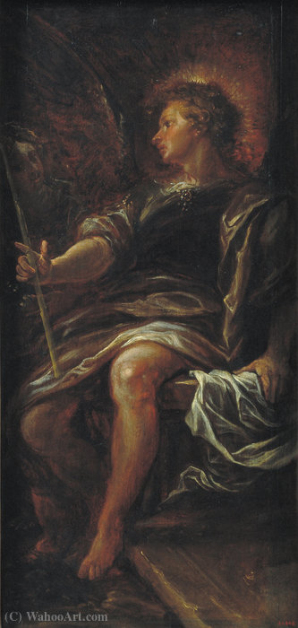 The Angel Before The Grave — Francisco Rizi