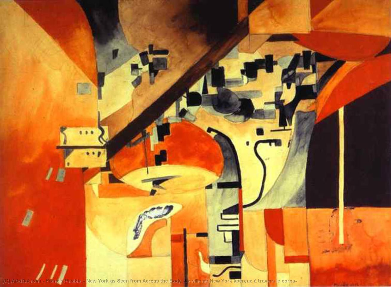 New York As Seen From Across The Body (la Ville De New York Aperçue À Travers Le Corps) — Francis Picabia