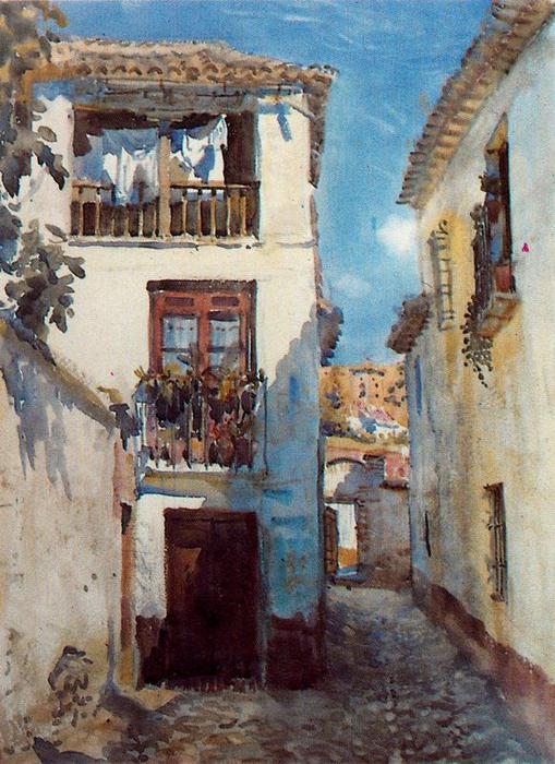 Alley In Albaicín — Jorge Apperley (george Owen Wynne Apperley)