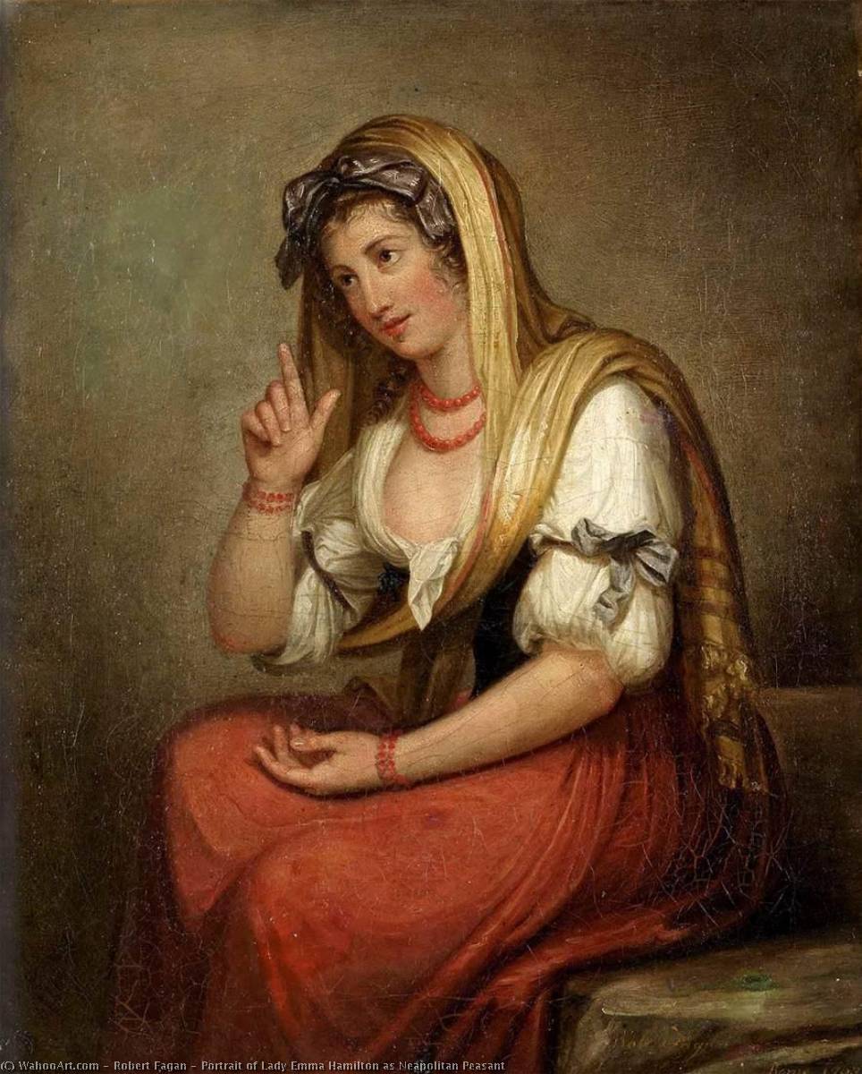 Portrait Of Lady Emma Hamilton As Neapolitan Peasant — Robert Fagan