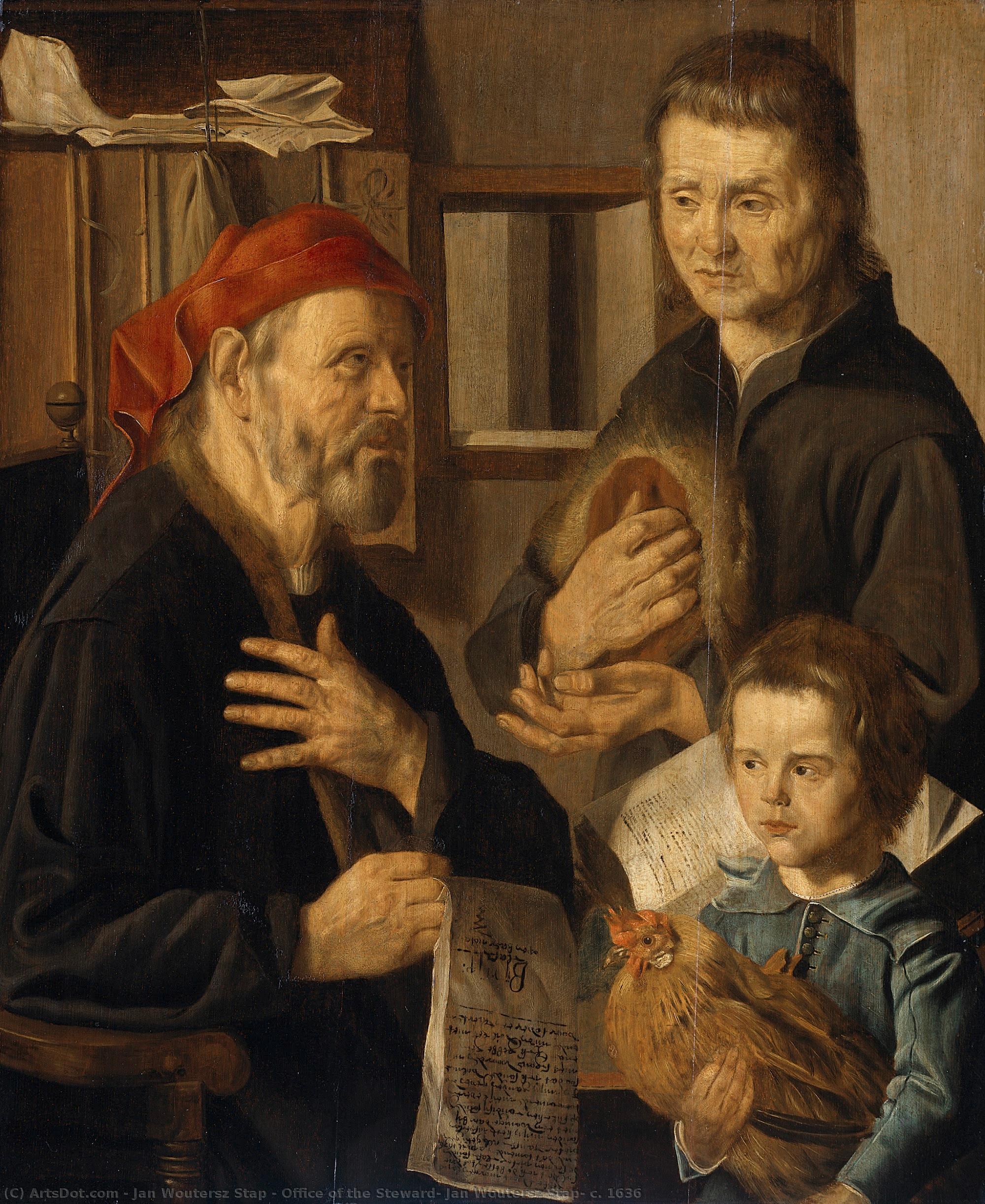 Office Of The Steward, Jan Woutersz Stap, C. 1636 — Jan Woutersz Stap