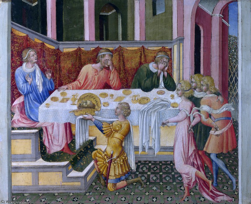 The Head Of John The Baptist Brought To Herod — Giovanni Di Paolo