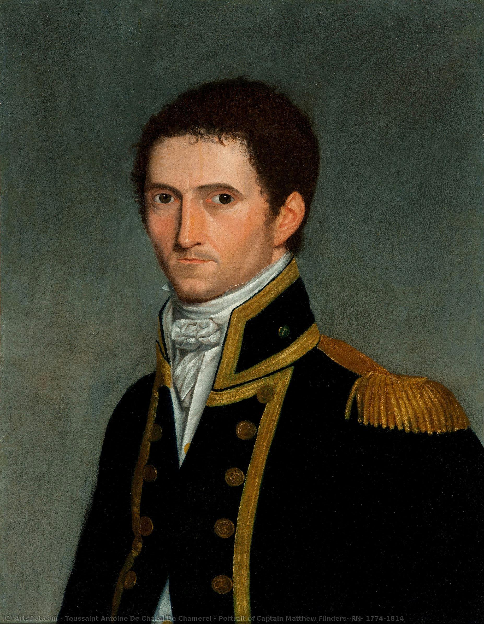 Portrait Of Captain Matthew Flinders, Rn, 1774-1814 — Toussaint Antoine De Chazal De Chamerel