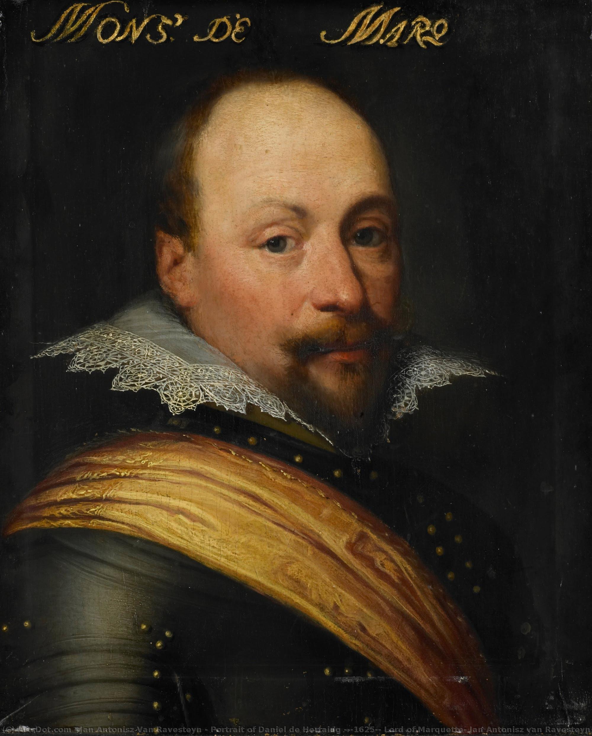 Portrait Of Daniel De Hertaing (?-1625), Lord Of Marquette, Jan Antonisz Van Ravesteyn (workshop Of), C. 1612 - C. 1633 — Jan Antonisz Van Ravesteyn