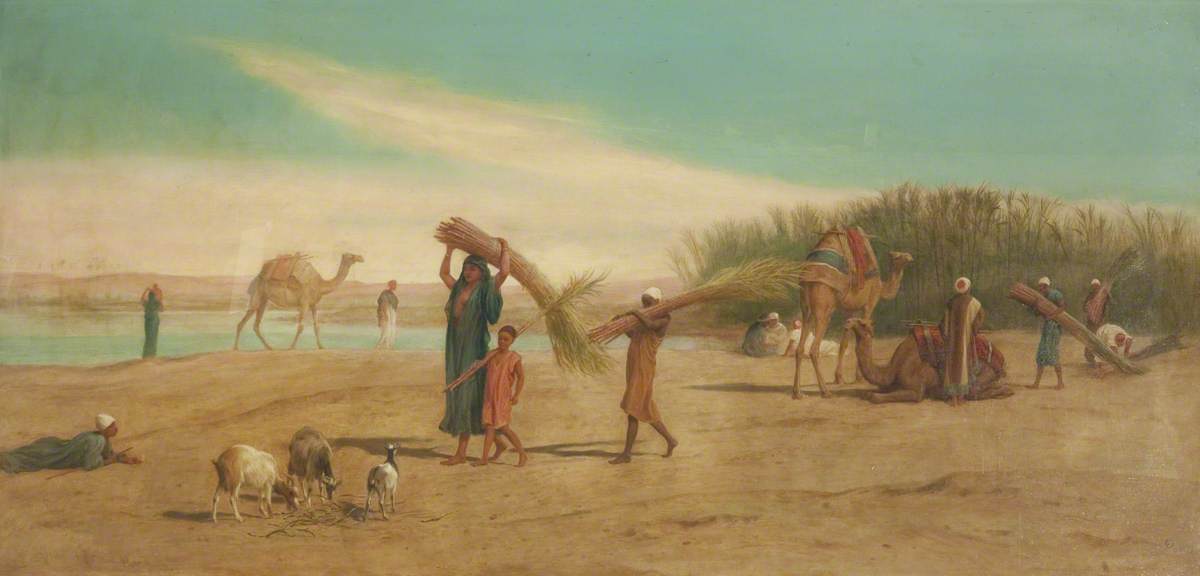 Scene On The Nile — Frederick Trevelyan Goodall