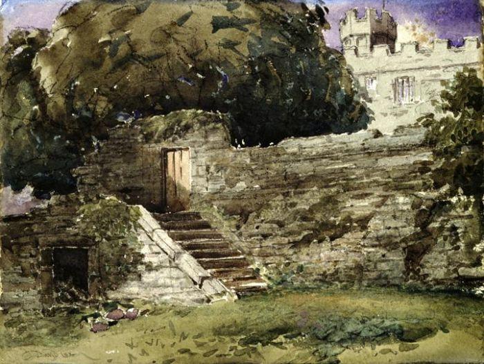 Haddon Hall, The River Steps — Дэвид Кокс