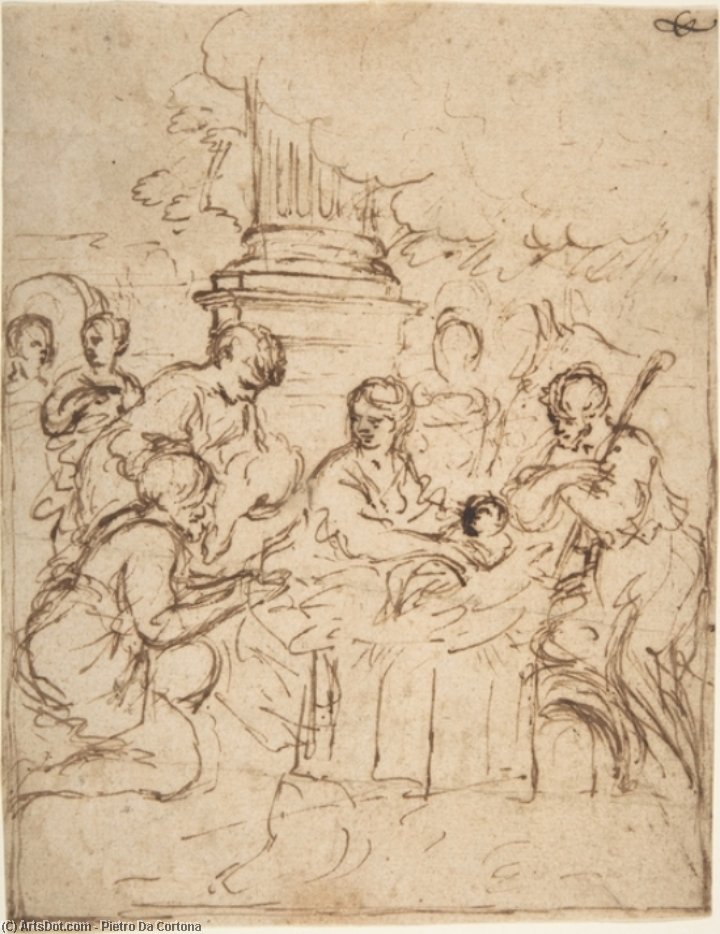 The Adoration Of The Shepherds — Pietro Da Cortona