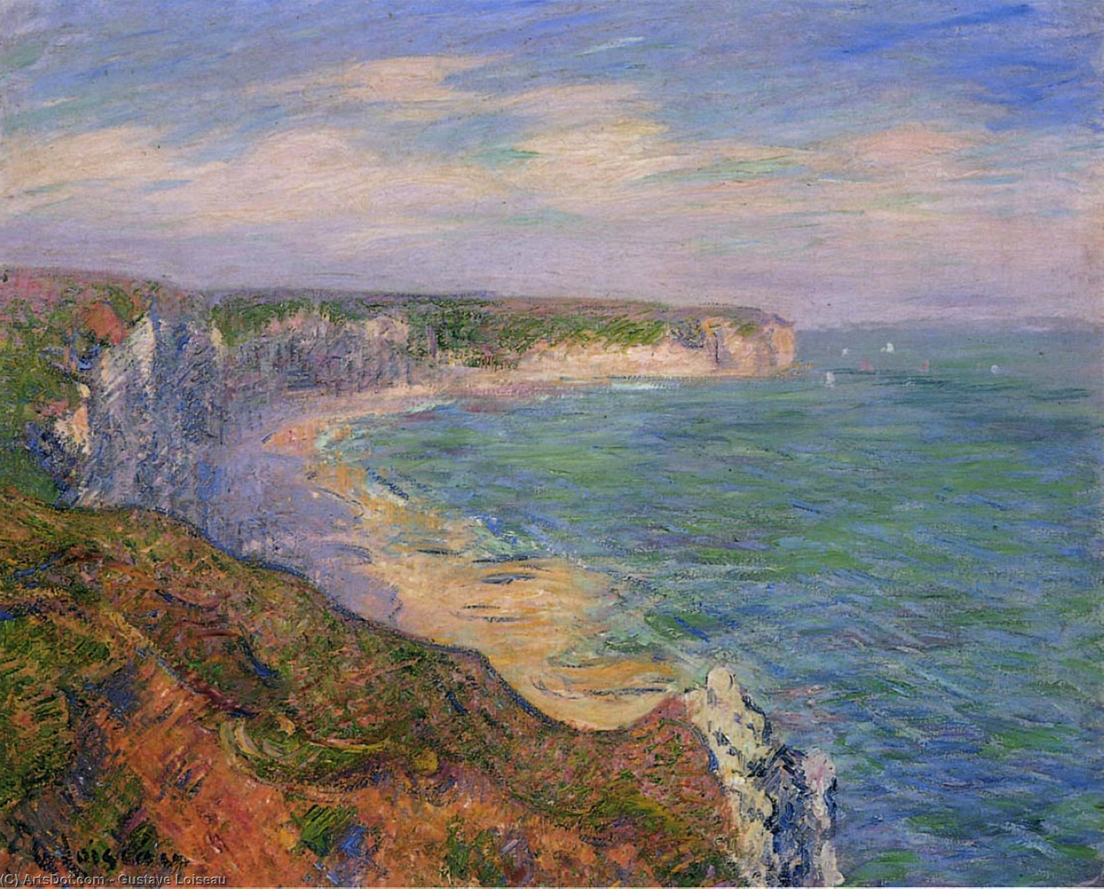 Cliffs At Fecamp In Normandy — Gustave Loiseau