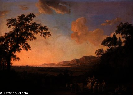 Idyllic Landscape At Dusk — Jacob Philipp Hackert