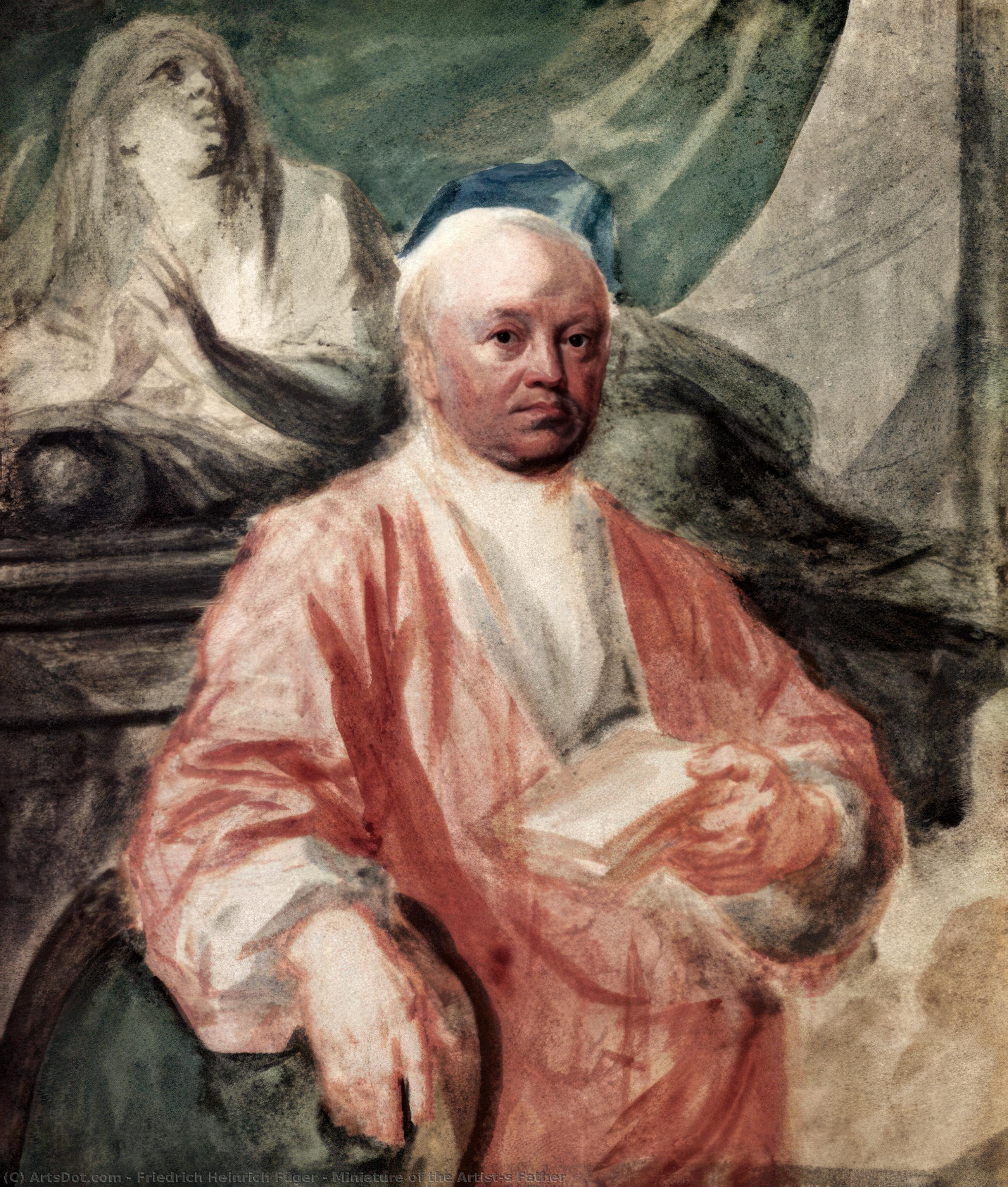 Miniature Of The Artist's Father — Friedrich Heinrich Füger