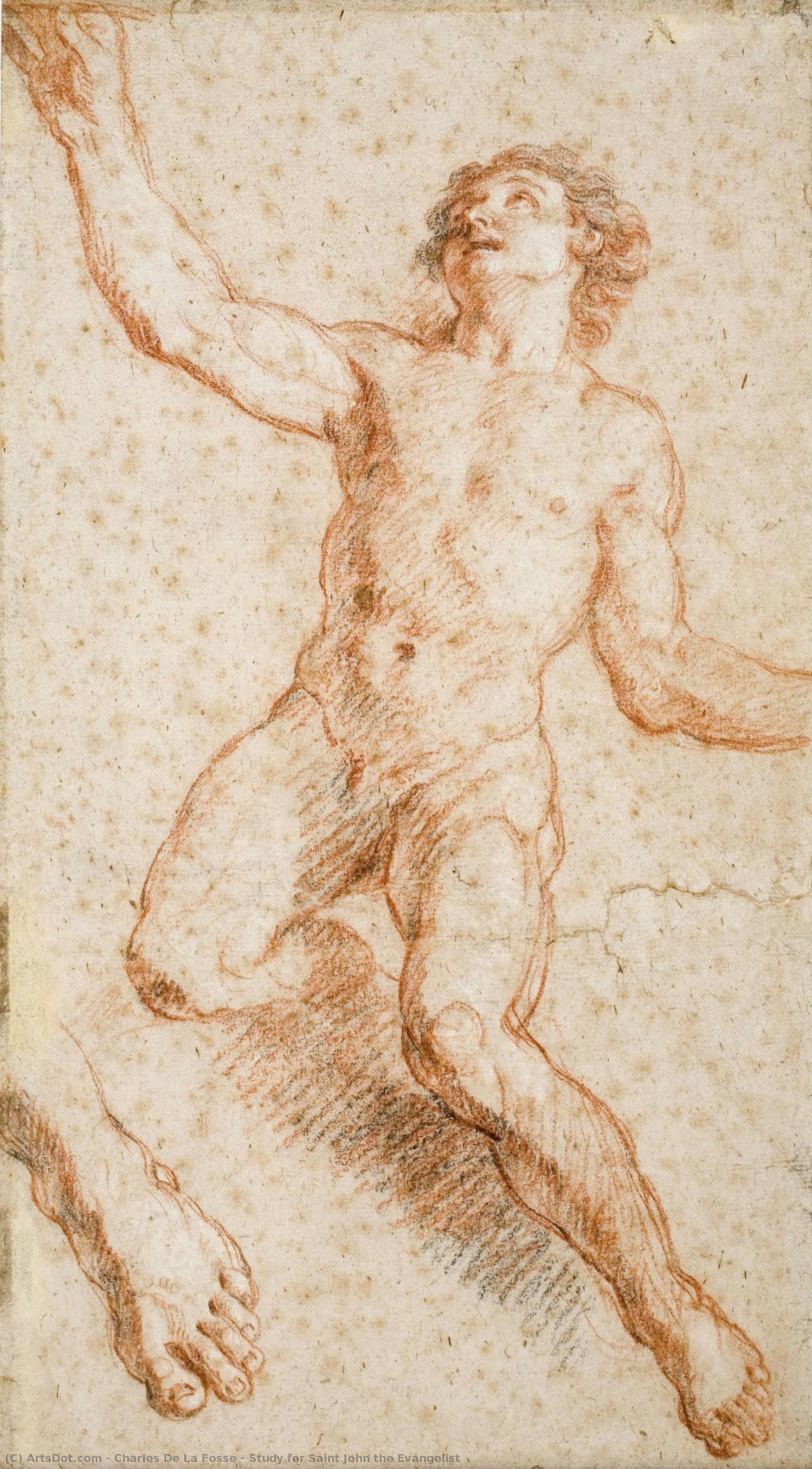Study For Saint John The Evangelist — Charles De La Fosse