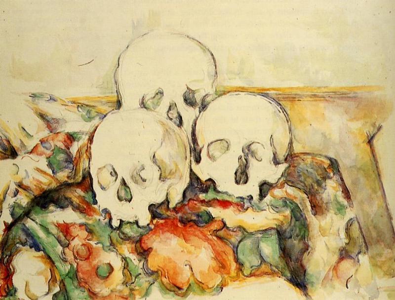 Three Skulls — Поль Сезанн