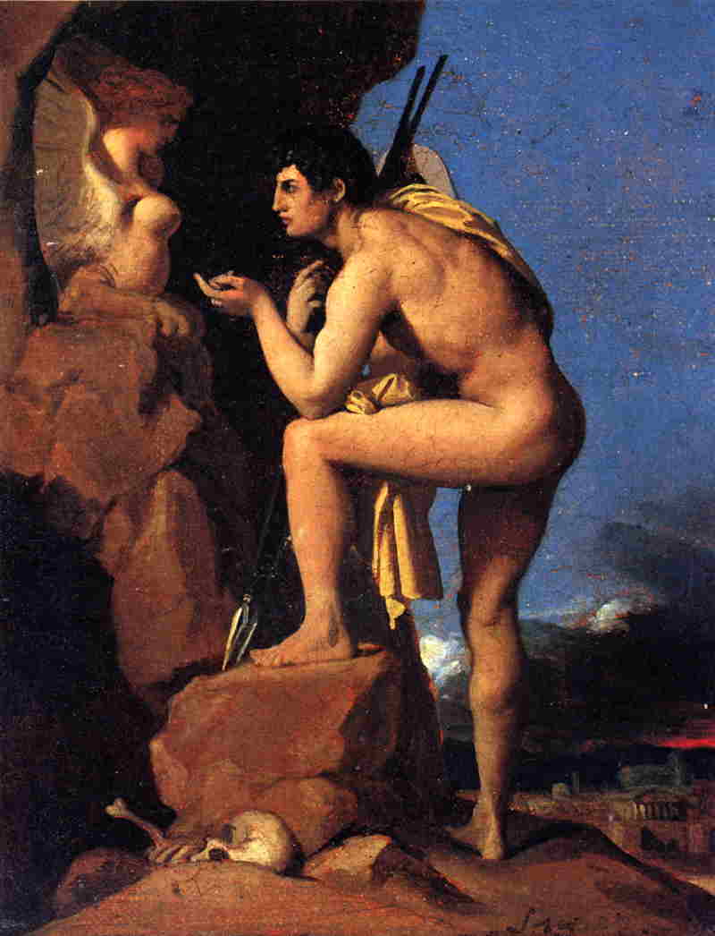 Oedipus And The Sphinx — Ingre