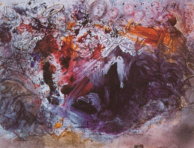 San Salvador And Antonio Gaudi Fighting For The Crown Of The Virgin, 1960 — Salvador Dalí
