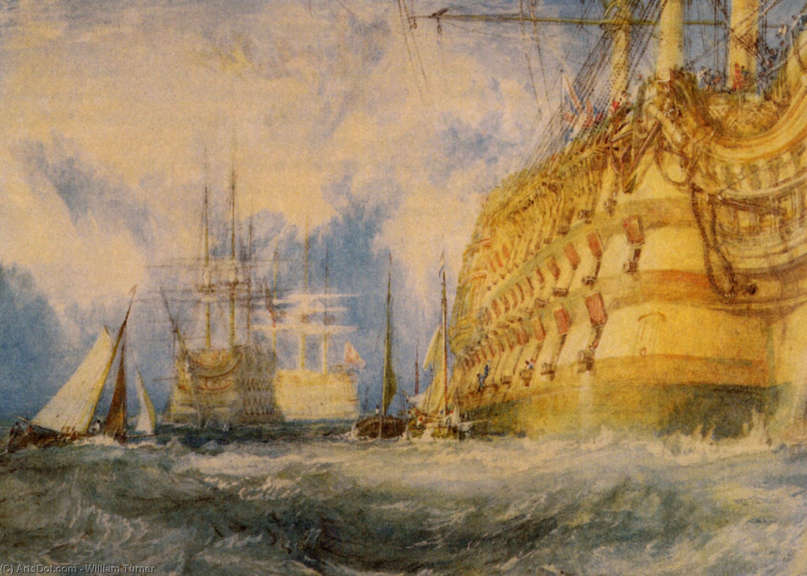 A First Rate Taking In Stores — Joseph Mallord William Turner