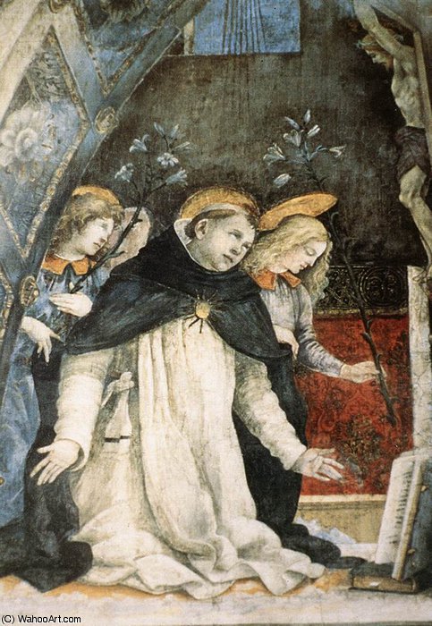 Carafa Chapel-scene From The Life Of St Thomas Aquinas (detail)4 — Filippino Lippi