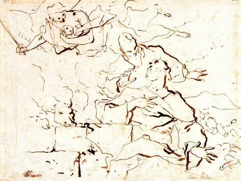 The Sacrifice Of Manoah — Luca Giordano