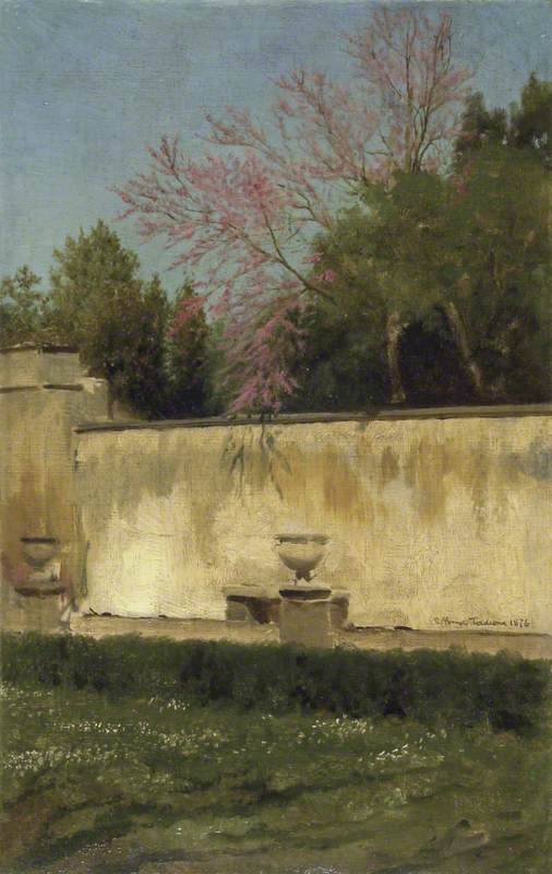 A Corner Of The Gardens Of The Villa Borghese — Lourens Alma Tadema