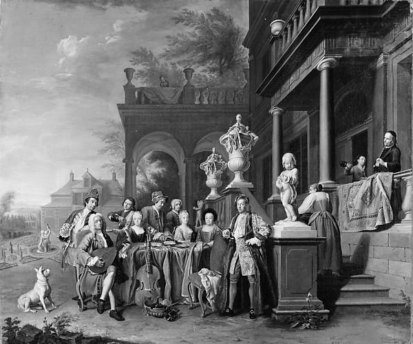 A Musical Gathering At The Court Of The Elector Karl Albrecht Of Bavaria — Peter Jacob Horemans