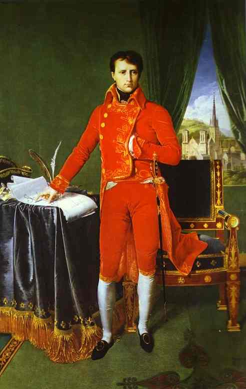 Portrait Of Napoléon Bonaparte, The First Council — Jean-auguste-dominique Ingres