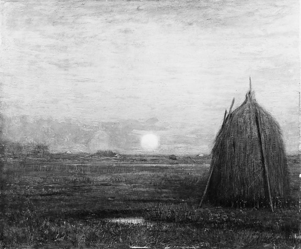 Moonrise At Sunset — Dwight William Tryon