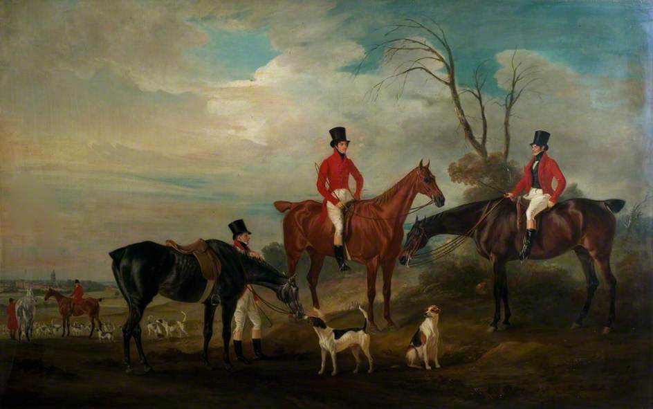 John, Henry And Francis Grant At Melton — Sr John E Ferneley