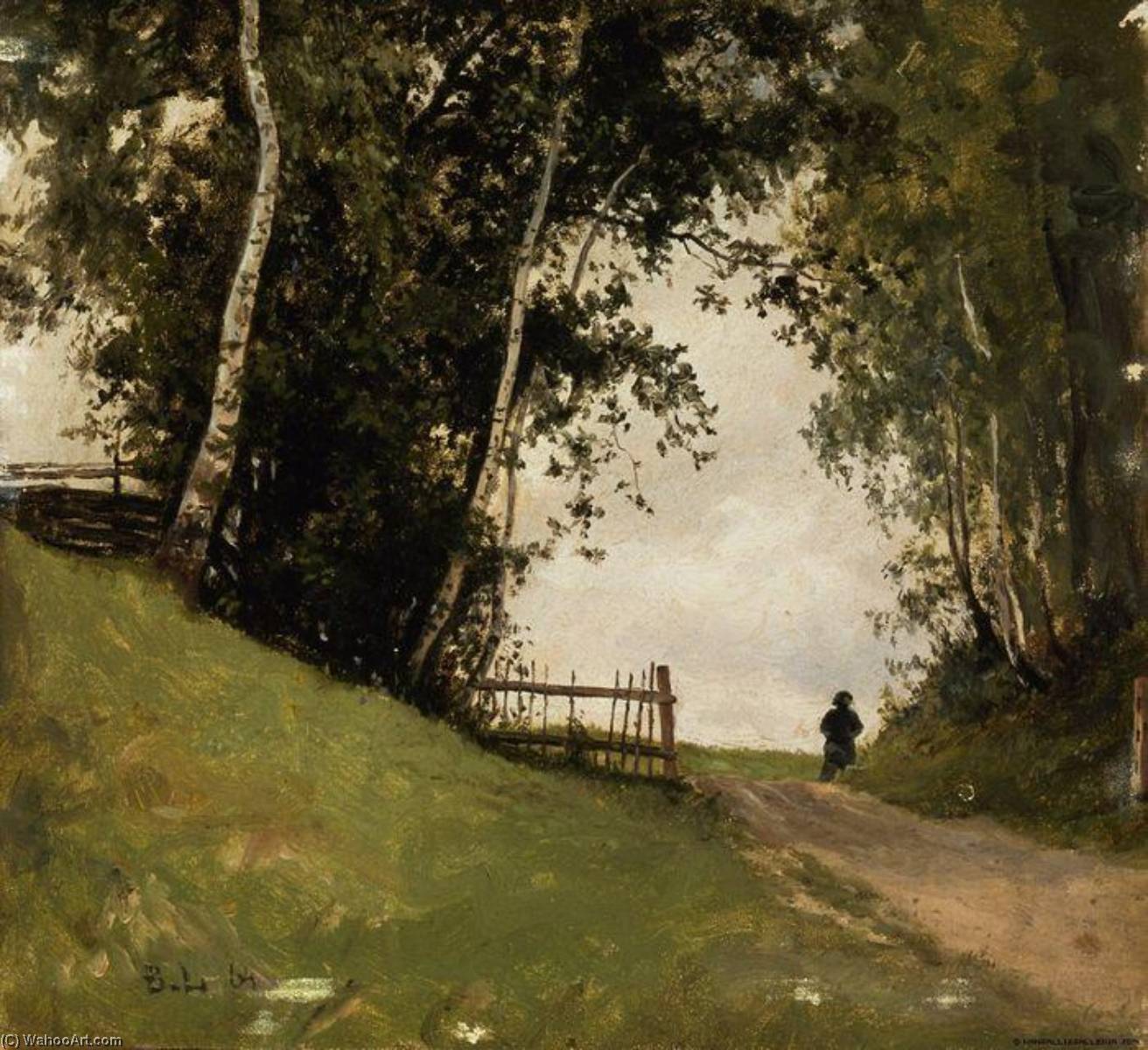 Landscape With Birch Trees — Berndt Lindholm