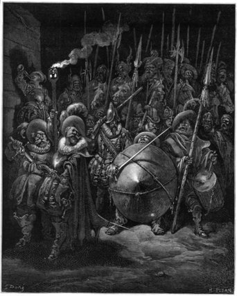 Sancho And The Knights — Доре, Гюстав