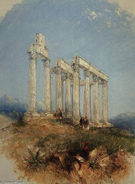 The Temple Of Jupiter Olympius, Athens — Thomas Creswick